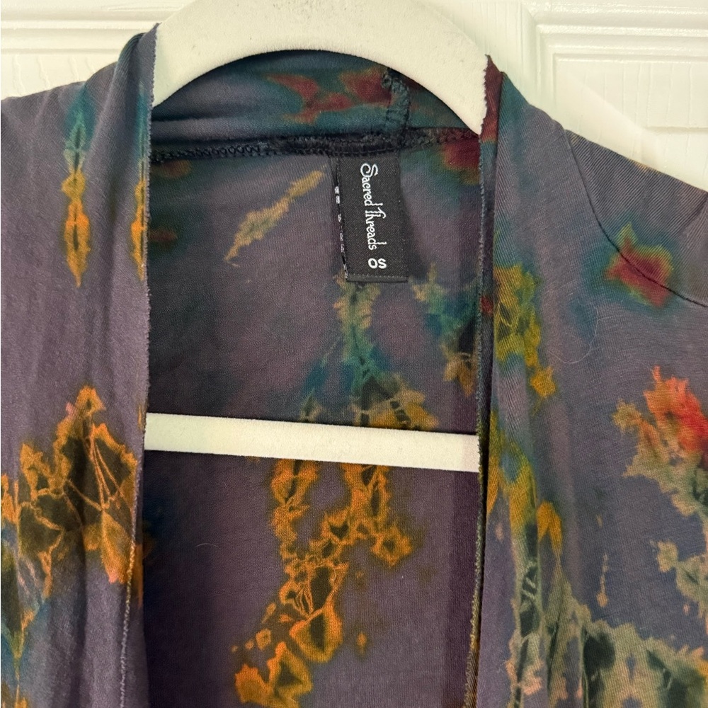 Tie Dye Festival Shawl - Picture 2 of 4